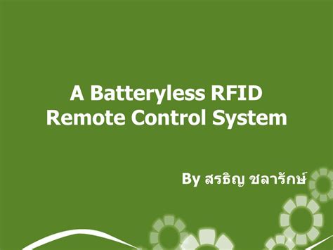 batteryless rfid remote control system|A Batteryless RFID Remote Control System .